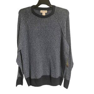 Frederik Anderson Copenhagen Mens Blue Crewneck Sweater Size Large